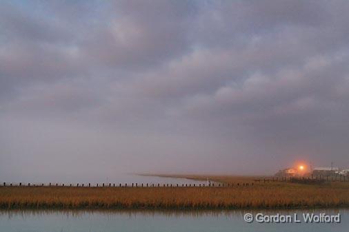 Fog Over Powderhorn Lake_31805.jpg - Photographed along the Gulf coast near Port Lavaca, Texas, USA.